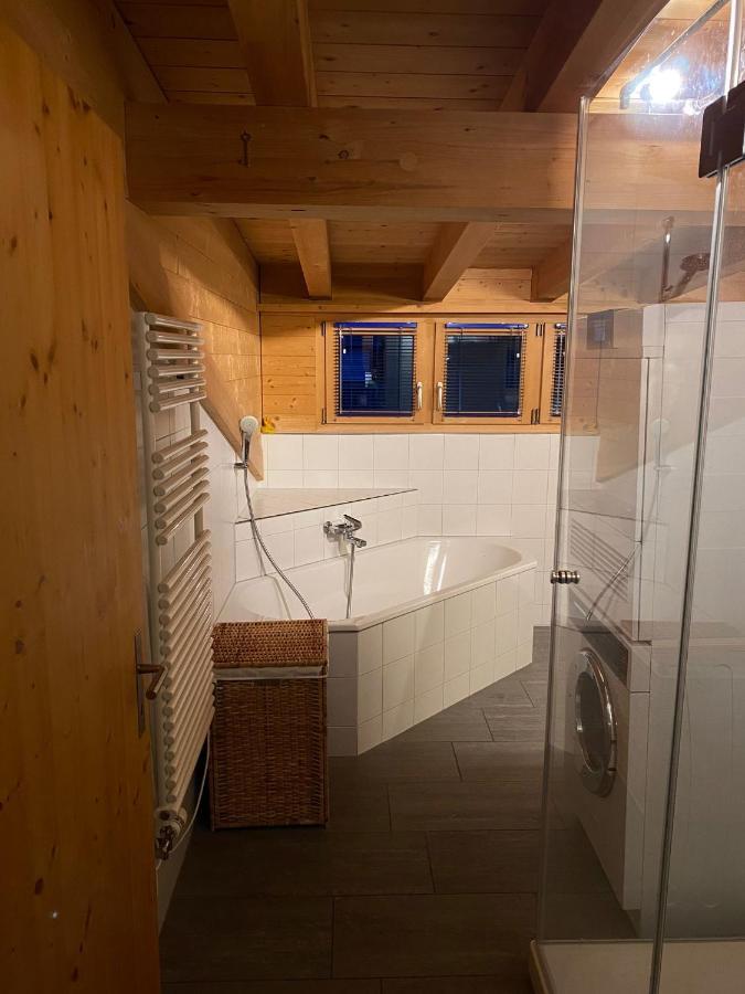 Ferienwohnung Attic In The Alps Luzein Exterior foto