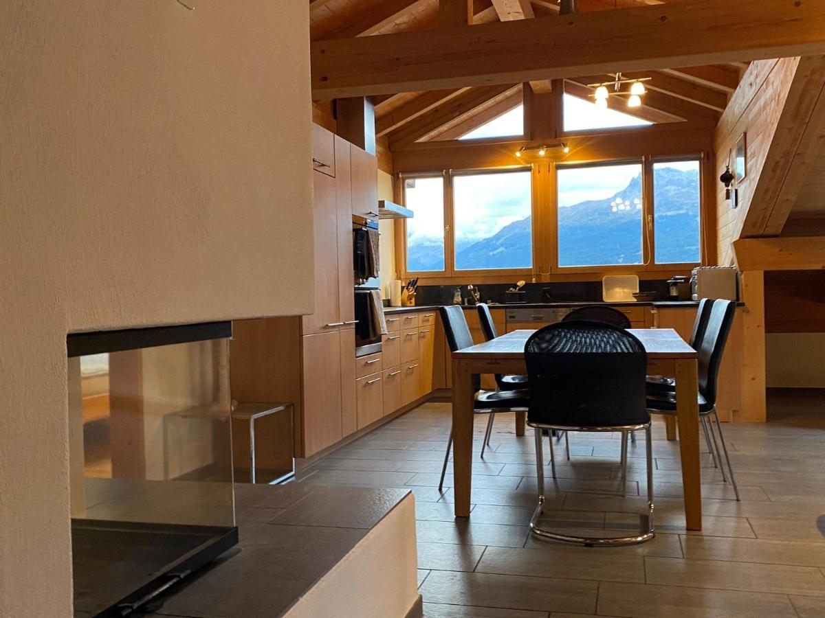 Ferienwohnung Attic In The Alps Luzein Exterior foto