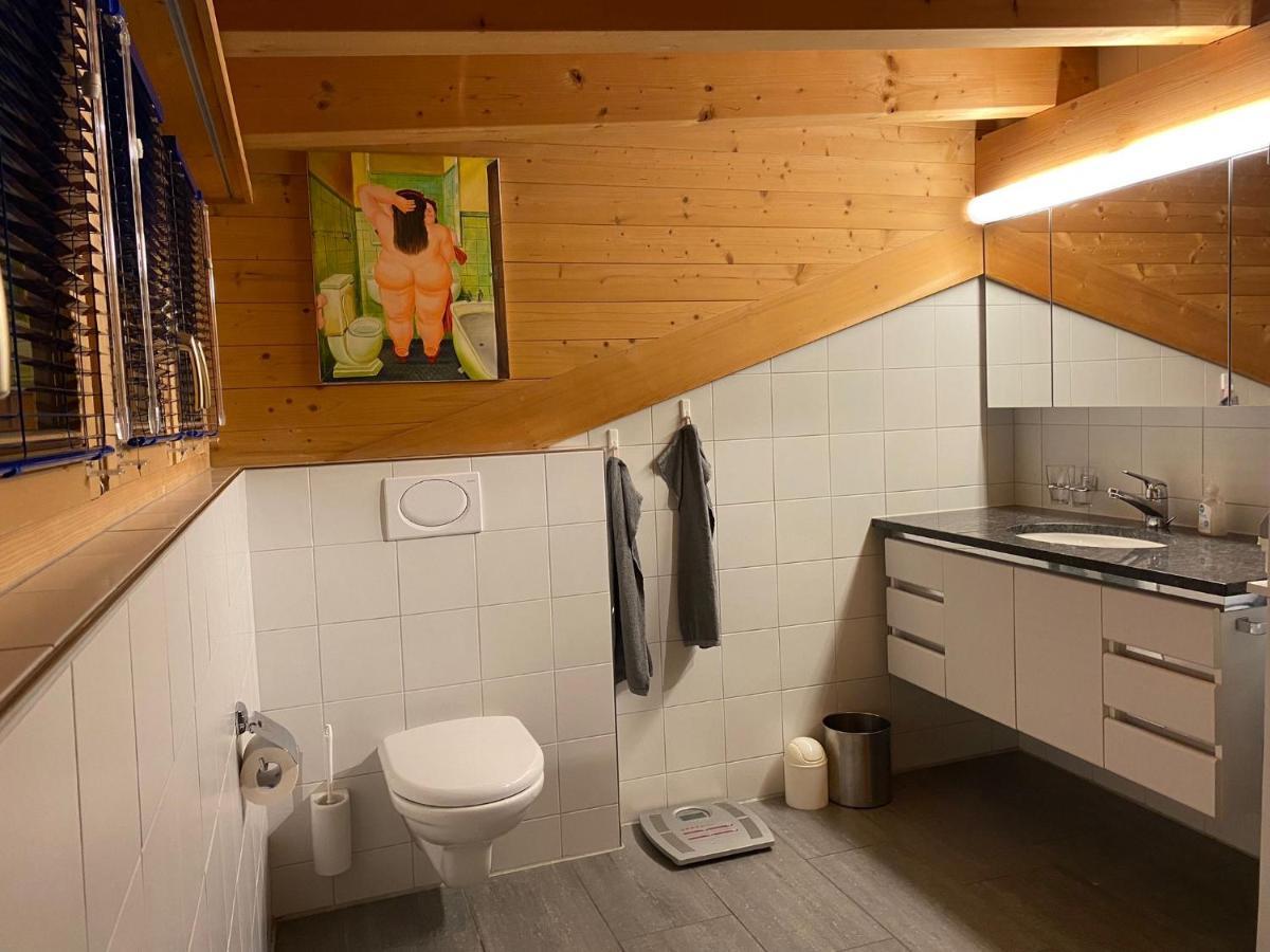 Ferienwohnung Attic In The Alps Luzein Exterior foto