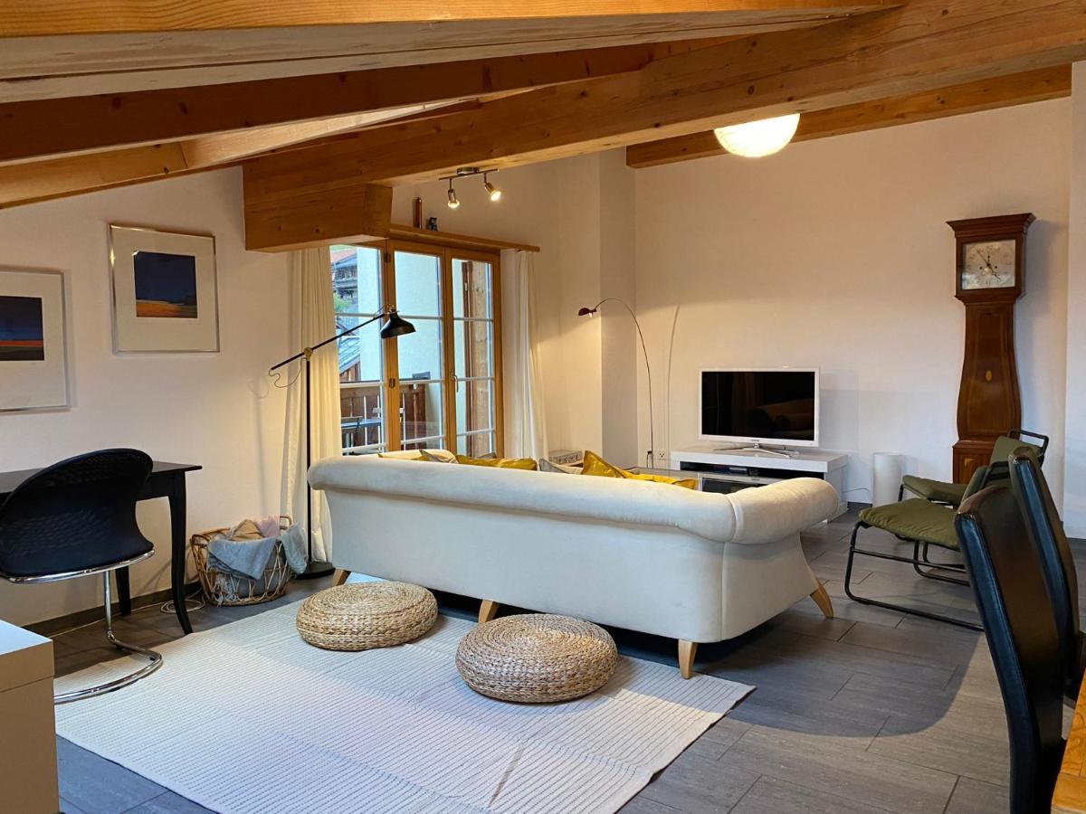 Ferienwohnung Attic In The Alps Luzein Exterior foto